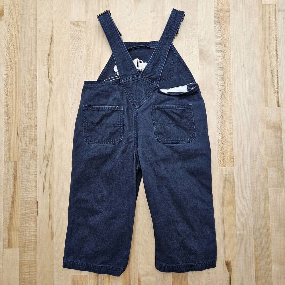 Vintage 3T Construction Builder Overalls Toddler 90s Y2K Daddy Lightweight Twill - Picture 4 of 5